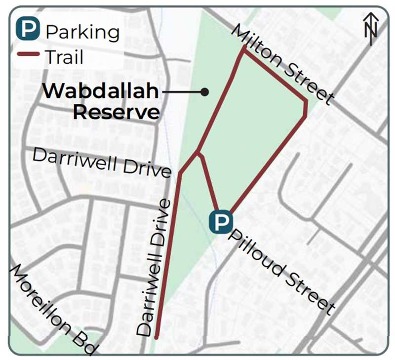 Wabdallah Reserve Loop Walk Map