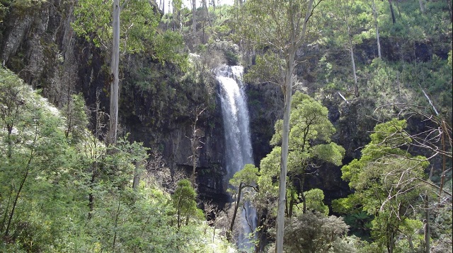 Paradise Falls VIC Part 1. You can walk behind this Waterfall, a