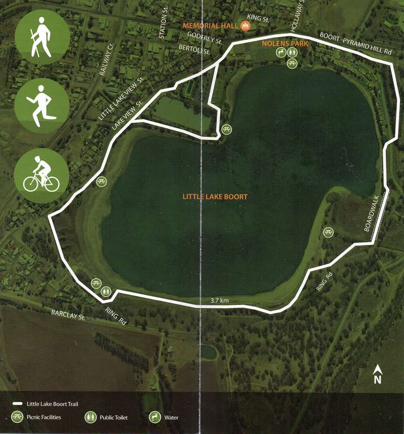 Boort - Little Lake Boort Walk Map