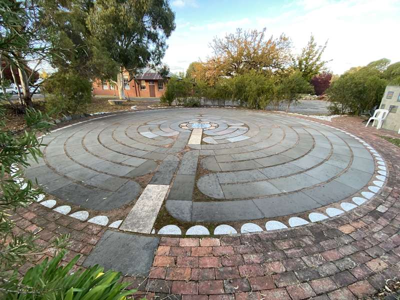 Castlemaine Anglican Church Labyrinth North Central Outside