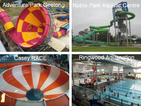 Aquatic Centres in Melbourne and Geelong