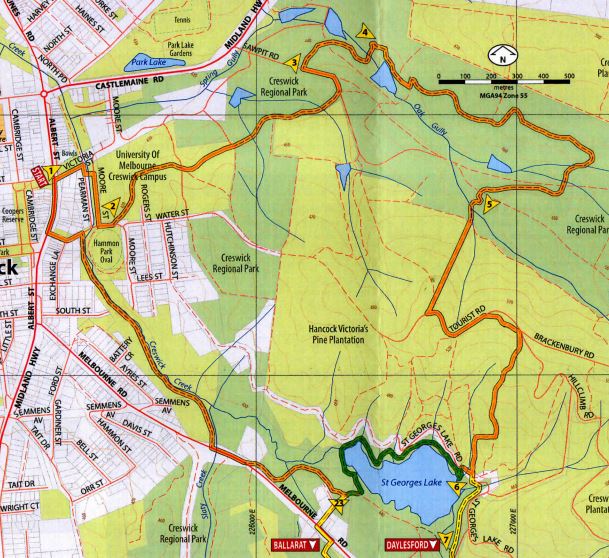 Creswick Heritage Walk Map