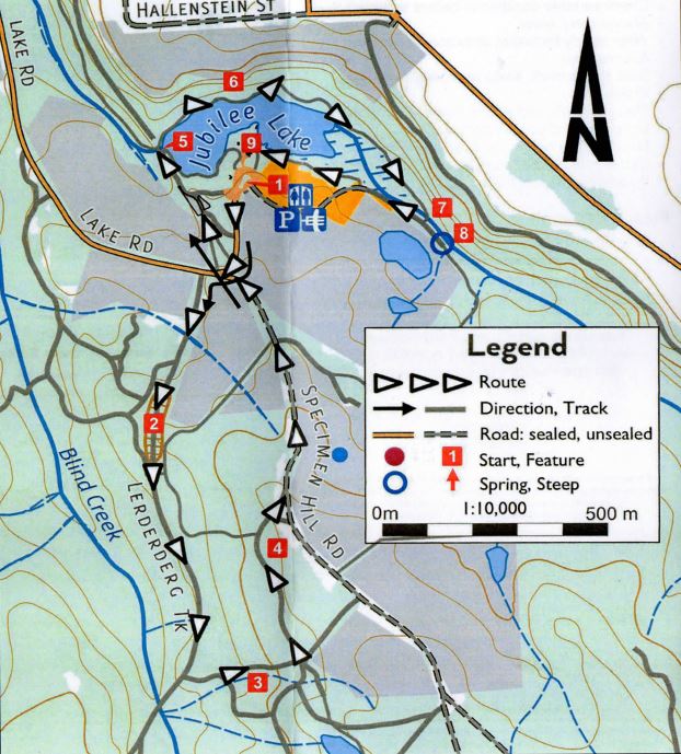 Daylesford - Jubilee Lake Walk Map