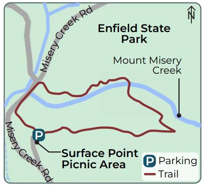 Enfield - Surface Point Loop Walk Map