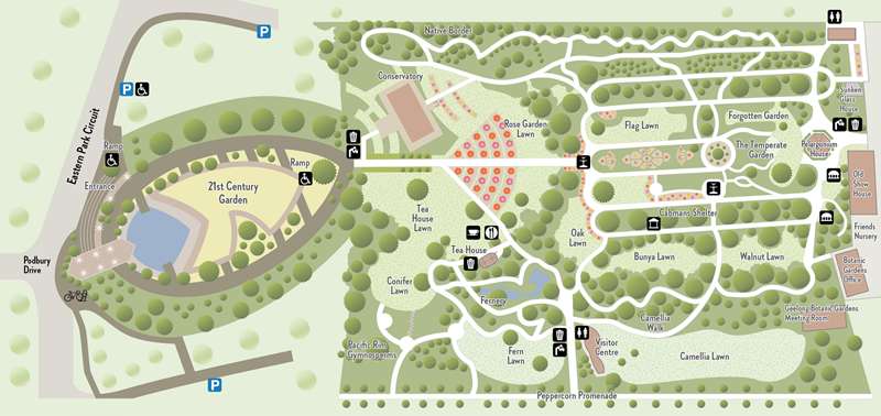 Geelong Botanic Gardens Map