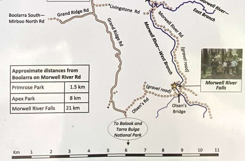 Grand Ridge - Morwell River Falls Map