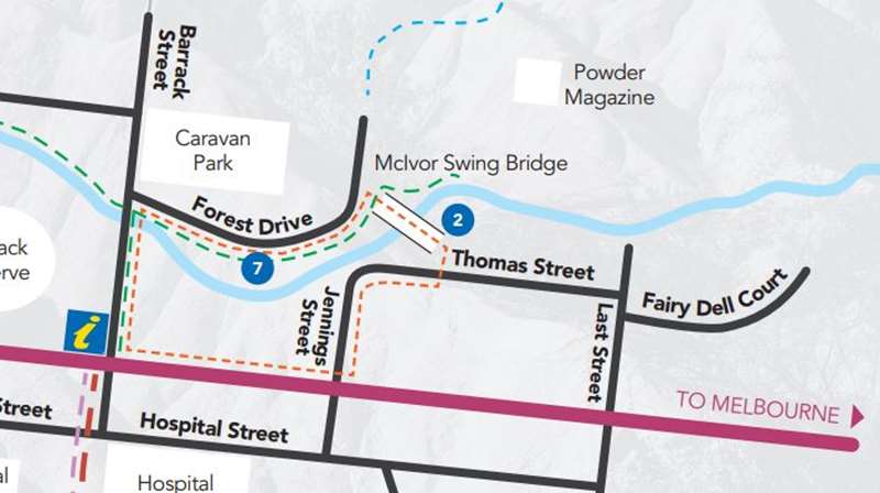 Heathcote Walks Valley of Liquid Ambers Map