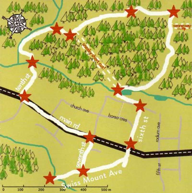 Hepburn Springs - The Village Walk Map