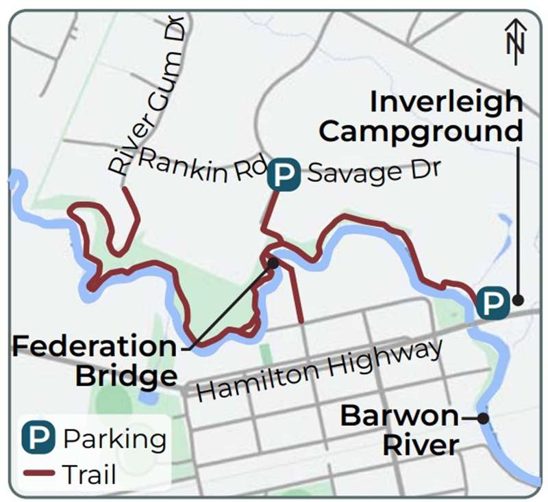 Inverleigh - Leigh River Trail Map