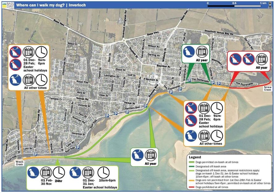 Inverloch Dog Off Leash Area Map