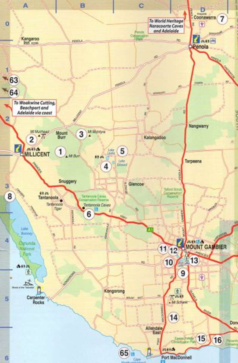 Kanawinka Geopark Map