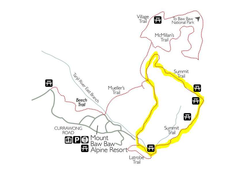 Mount Baw Baw Summit Walk Map