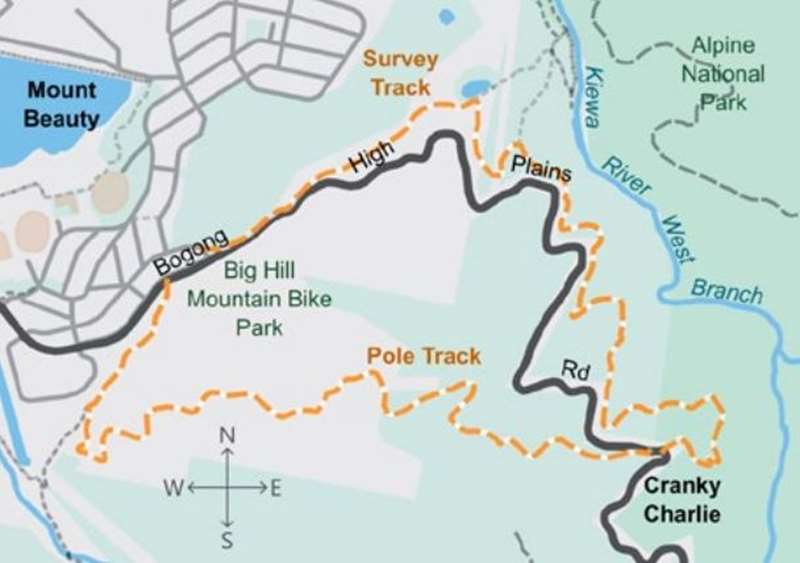 Mount Beauty - Survey Track and Pole Track Loop