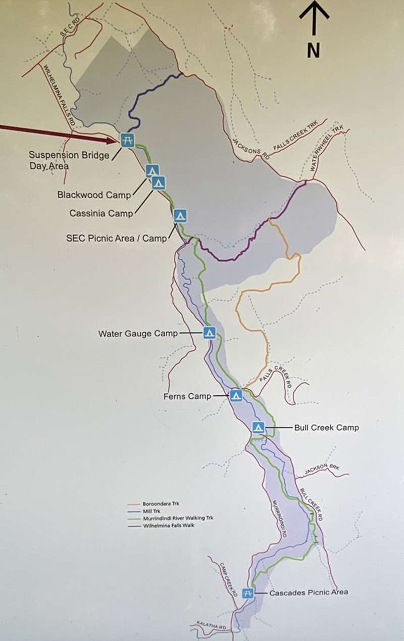 Murrindindi Scenic Reserve Map