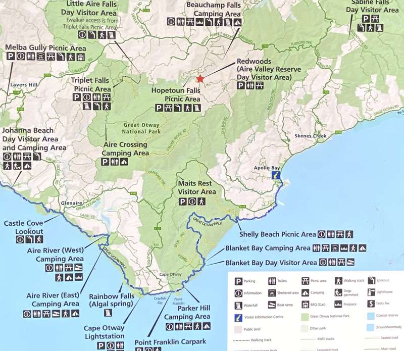 Otway Attractions Map