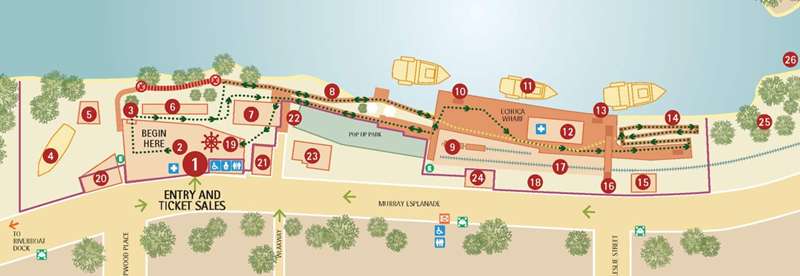 Port of Echuca Visitor Map