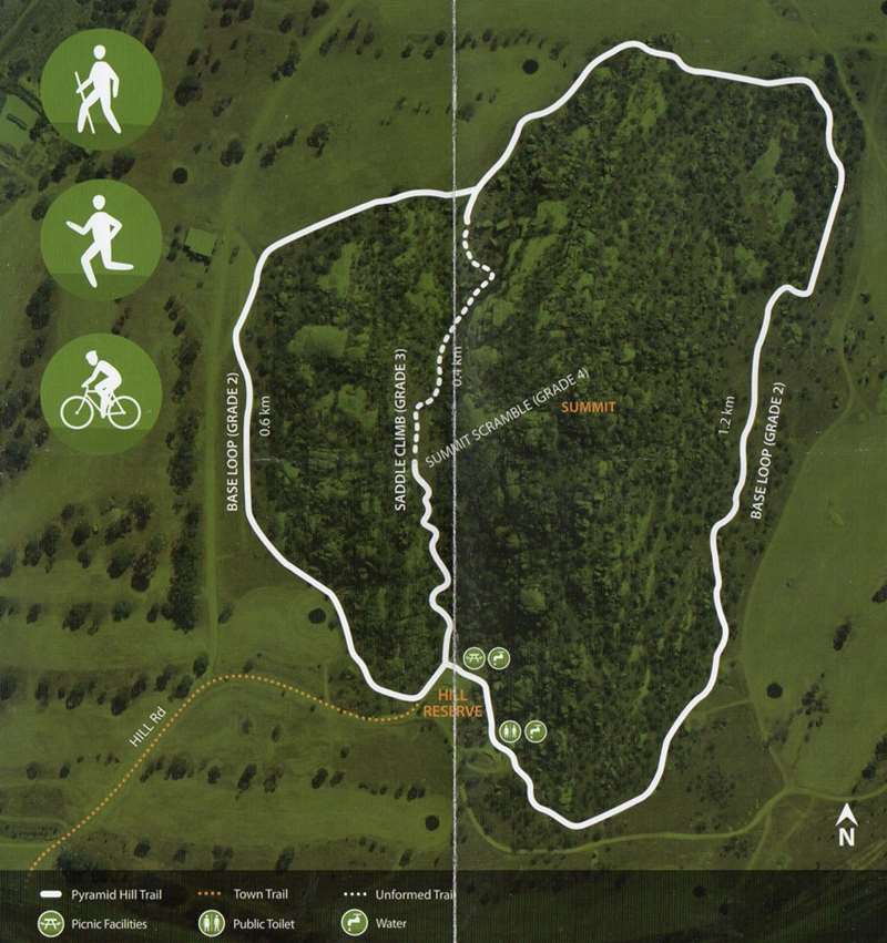 Pyramid Hill - Hill Walk Map