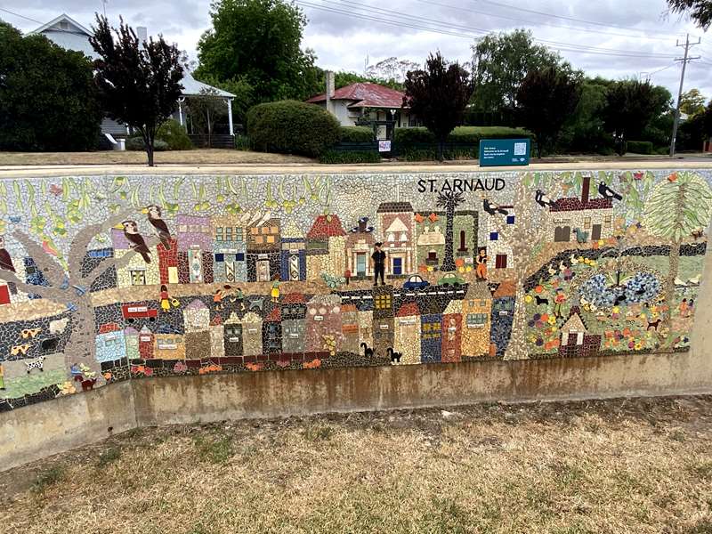 St Arnaud History Mosaic Wall