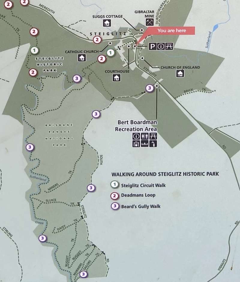 Steiglitz Historic Park Walks from Courthouse