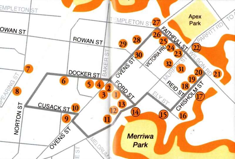 Wangaratta Heritage Walk Map