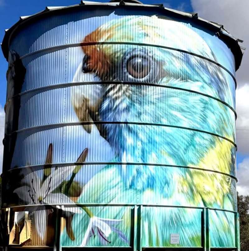 Werrimull Mobile Silo Art