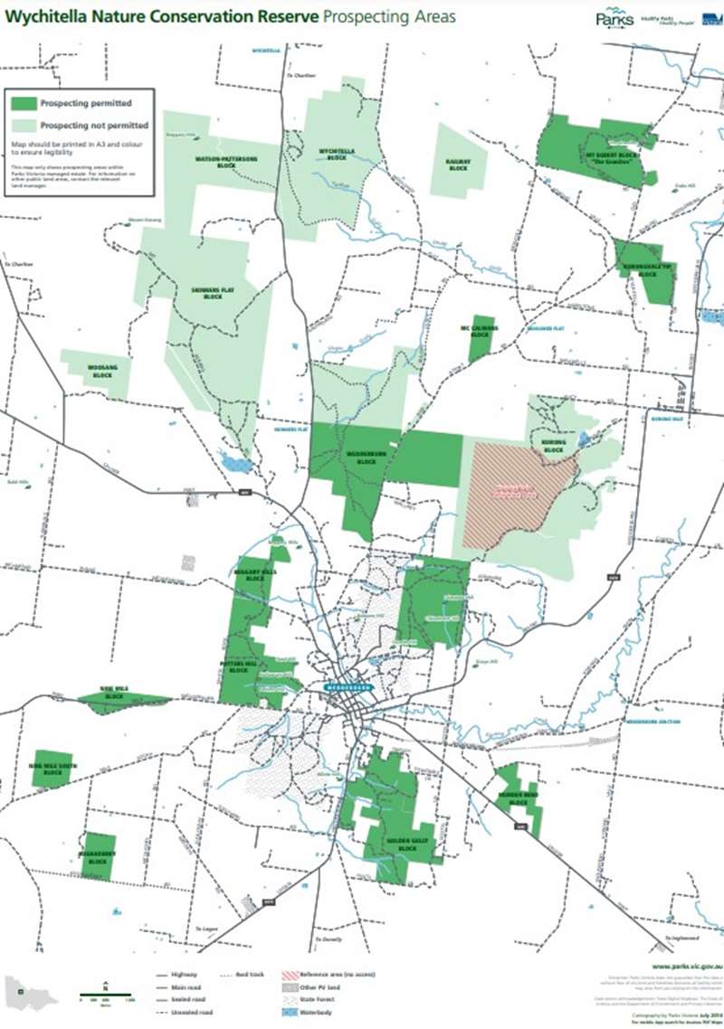 Wychitella Nature Conservation Reserve Map